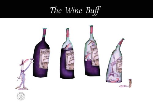 Wine Buff Connoisseur - fun wine snob print by Tony Fernandes